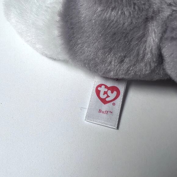 Ty Beanie Boo Plush Gray Siberian Husky Dog Large 6” Stuffed Animal - Picture 3 of 5